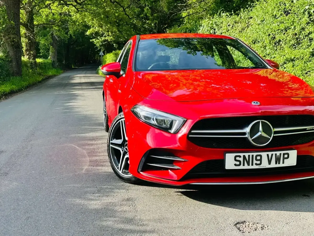 Used Mercedes A35 AMG Premium 2019 Red Hatchback