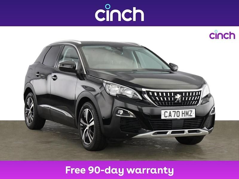Black Used 2020 Peugeot 3008 Allure SUV | £14,799 (Fair price) - Image 1/3