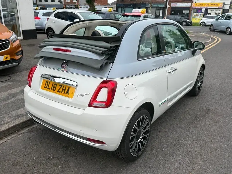 Used Fiat 500 Collezione 69 HP (50 kW) 2018 White/grey Cabriolet