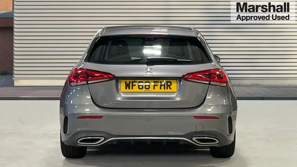 Used Mercedes A200 AMG line 163 HP (119 kW) 2018 Grey Hatchback