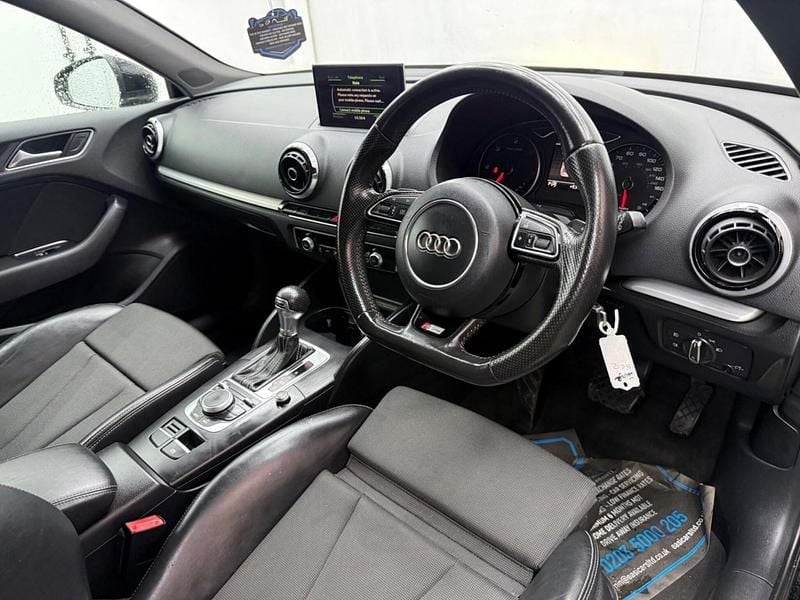 Used Audi A3 S-Line 110 HP (80 kW) 2014 Black Hatchback