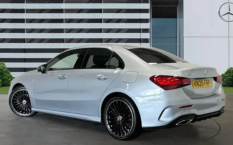 Used Mercedes A200 AMG line 163 HP (119 kW) 2021 Silver Sedan