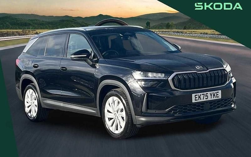 Black magic pearl effect New 2025 Skoda Kodiaq SE L SUV | £37,790 (Good price) - Image 1/4