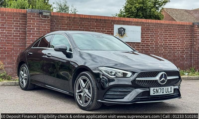Used Mercedes CLA250e AMG line 2020 Black Sedan
