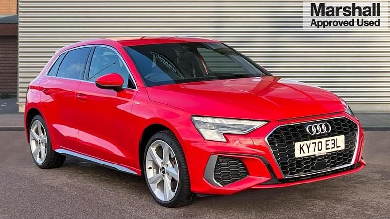 Used Audi A3 e-tron S-Line 204 HP (150 kW) 2020 Red Hatchback