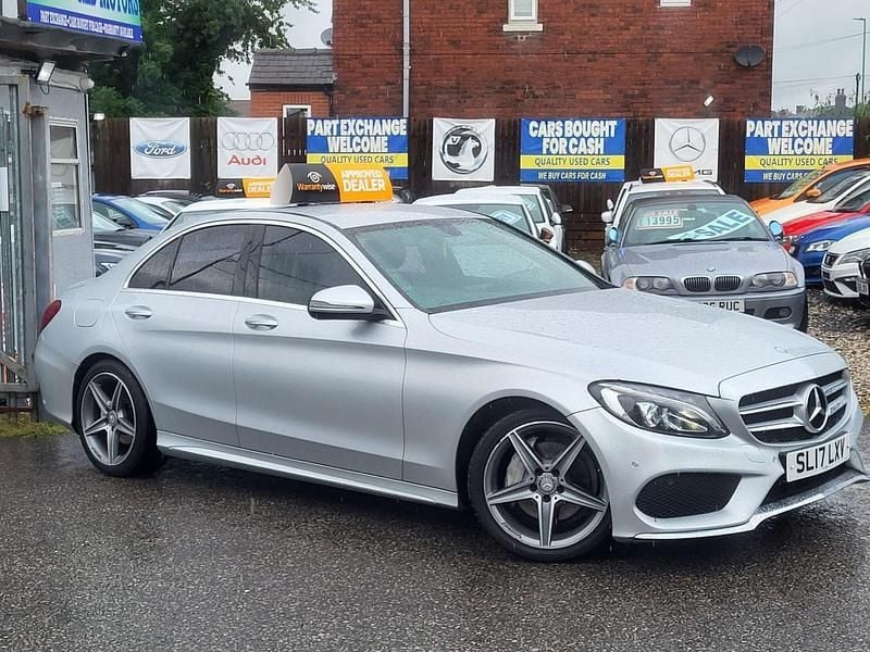Silver Used 2017 Mercedes C220 AMG line Sedan | £8,495 (Super price) - Image 1/4