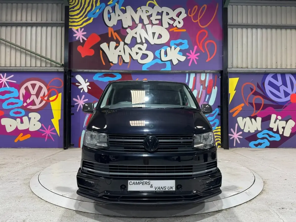 Used VW T6 Highline 140 HP (102 kW) 2016 Black Van