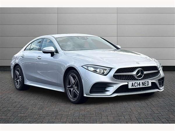 Silver Used 2019 Mercedes CLS350 AMG line Coupe | £22,833 (Good price) - Image 1/4