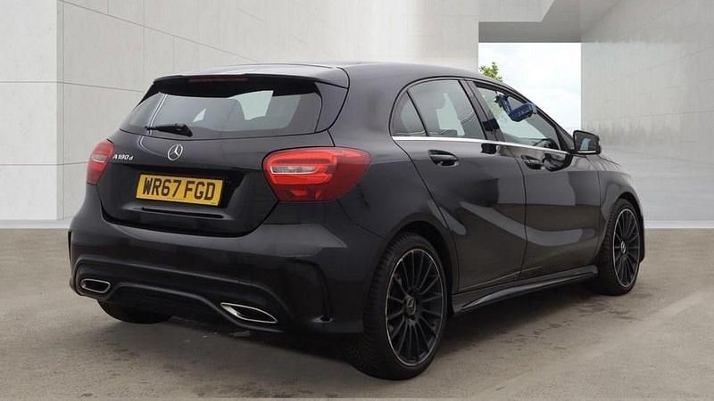 Used Mercedes A180 AMG line 109 HP (80 kW) 2017 Black Hatchback