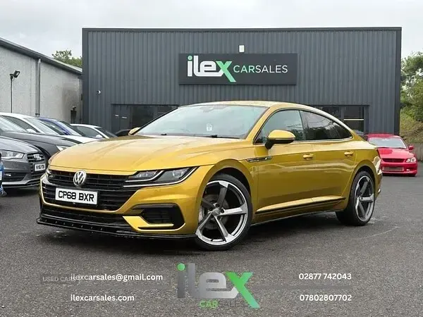 Used VW Arteon R-line 190 HP (139 kW) 2018 Yellow Hatchback