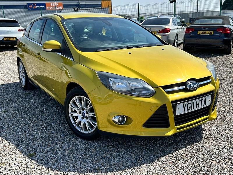 Yellow Used 2011 Ford Focus Titanium Hatchback | £3,495 (A bit pricey) - Image 1/4