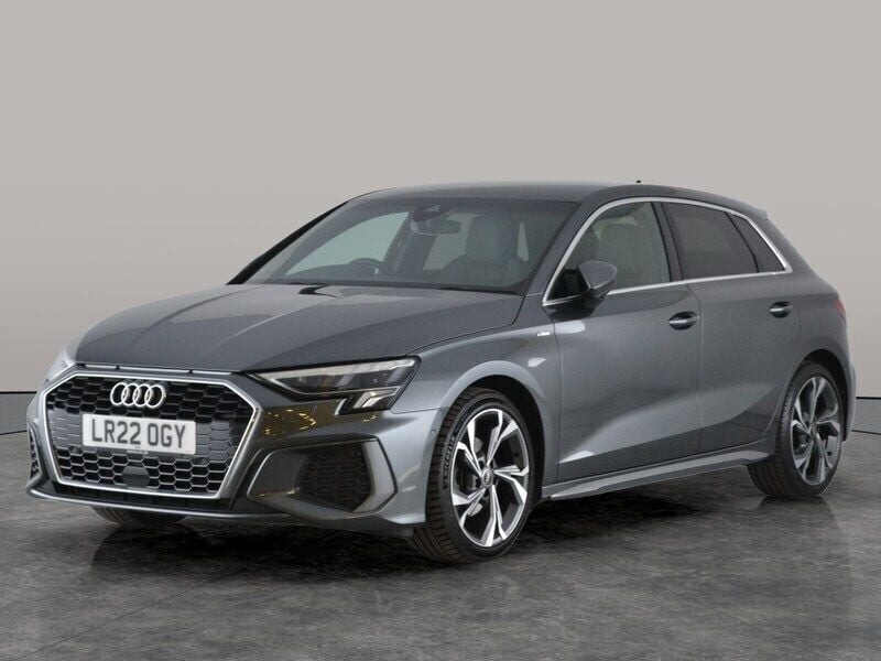 Grey Used 2022 Audi A3 Sportback S-Line Hatchback | £21,185 (Fair price) - Image 1/3
