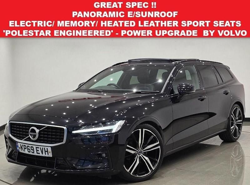 Black Used 2019 Volvo V60 R-Design Pro Estate | £18,250 (Expensive) - Image 1/4
