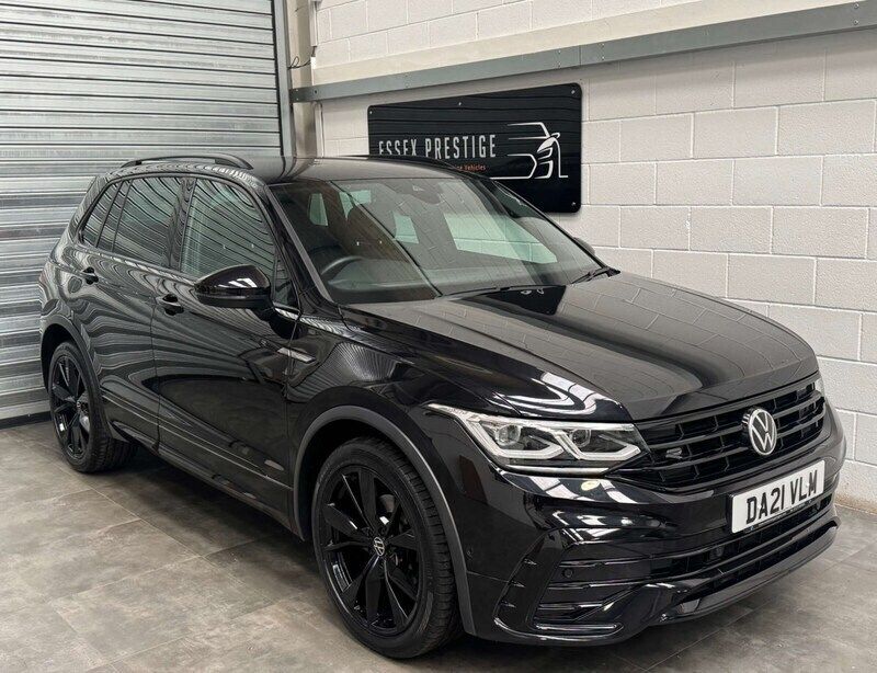 Black Used 2021 VW Tiguan R-line SUV | £21,658 (Super price) - Image 1/4