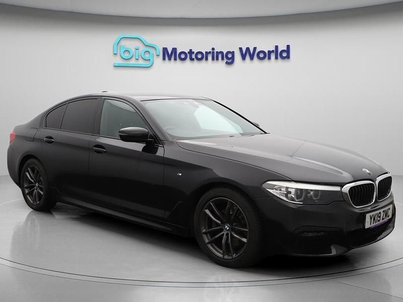 Black Used 2019 BMW 520 M Sport Sedan | £16,400 (Good price) - Image 1/4