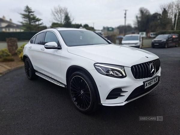 White Used 2017 Mercedes GLC220 AMG Line Premium Coupe | £17,650 (Fair price) - Image 1/4