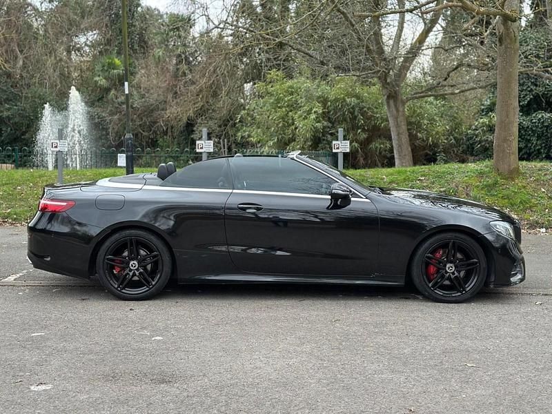 Used Mercedes E220 AMG line 2018 Black Cabriolet