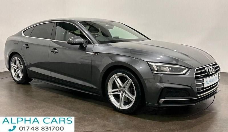Grey Used 2018 Audi A5 Sportback S-Line Hatchback | £17,995 (Fair price) - Image 1/4