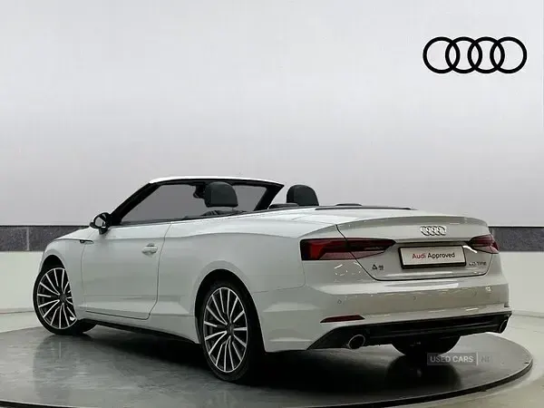 Used Audi A5 Cabriolet S-Line 190 HP (139 kW) 2019 White Cabriolet