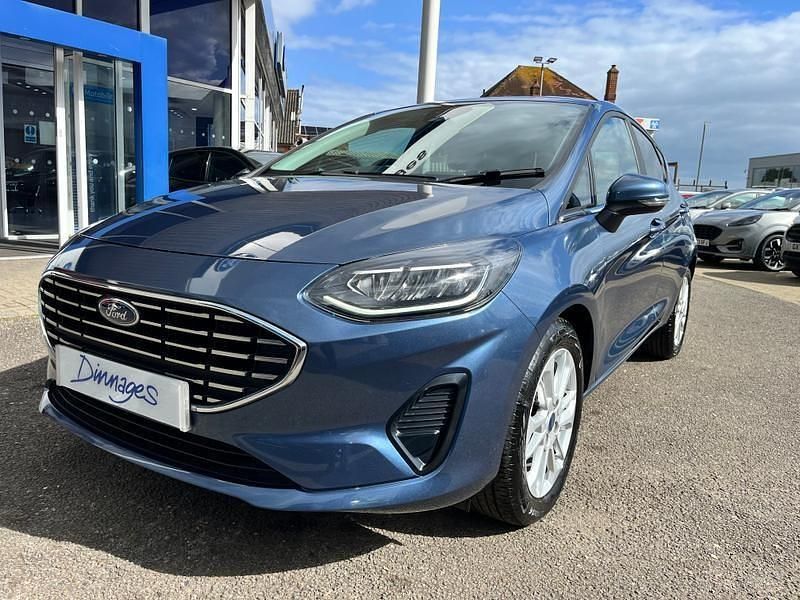 Used Ford Fiesta Titanium 100 HP (73 kW) 2022 Blue Hatchback