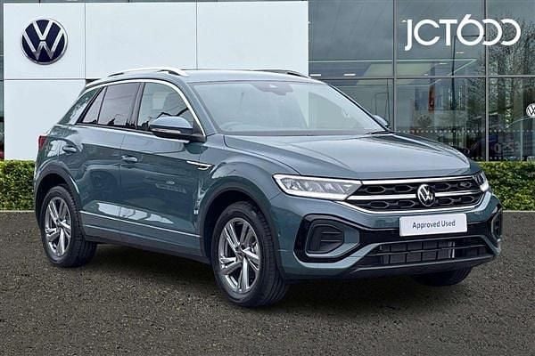 Blue Used 2025 VW T-Roc R-line SUV | £28,866 (Fair price) - Image 1/4
