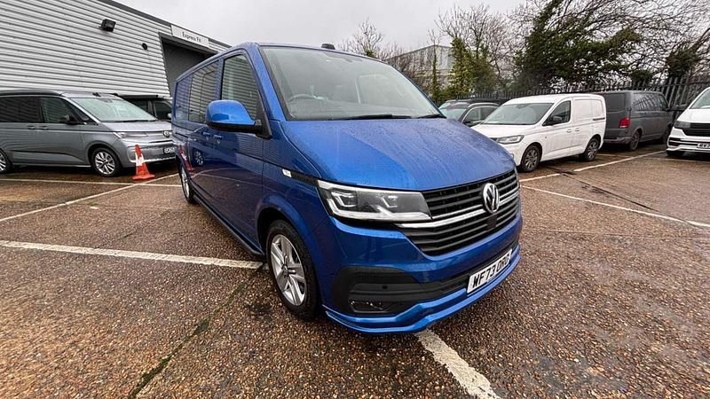 Used VW Transporter Highline 150 HP (110 kW) 2023 Blue Van