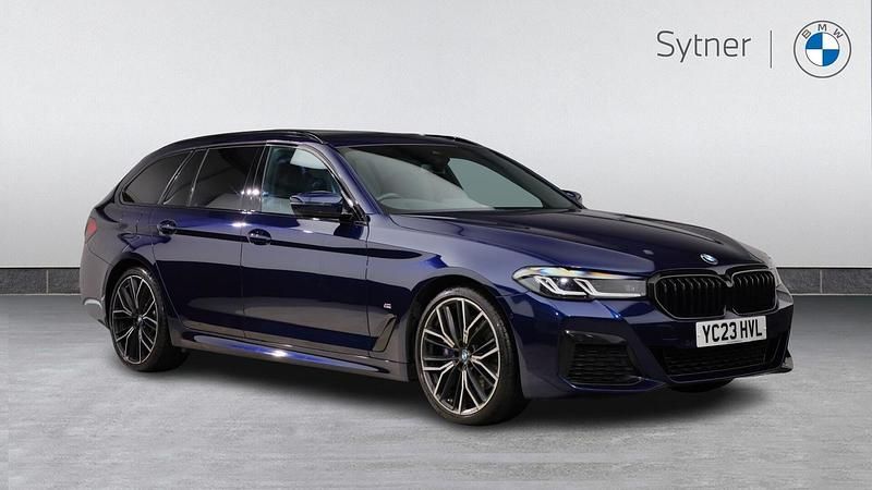 Blue Used 2023 BMW 520 M Sport Estate | £35,750 (Expensive) - Image 1/4