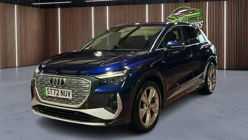 Used Audi Q4 e-tron S-Line 125 kW (170 HP) 2023 Blue SUV