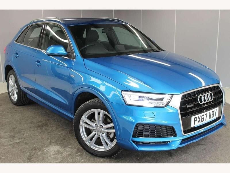 Blue Used 2017 Audi Q3 S-Line SUV | £12,995 (Fair price) - Image 1/4
