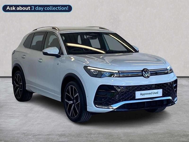 White Used 2025 VW Tiguan R-line SUV | £34,995 (A bit pricey) - Image 1/4