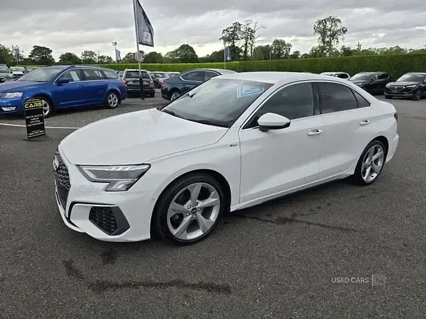 Used Audi A3 S-Line 110 HP (80 kW) 2021 White Sedan