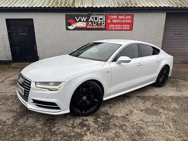 Used Audi A7 S-Line 2016 White Hatchback