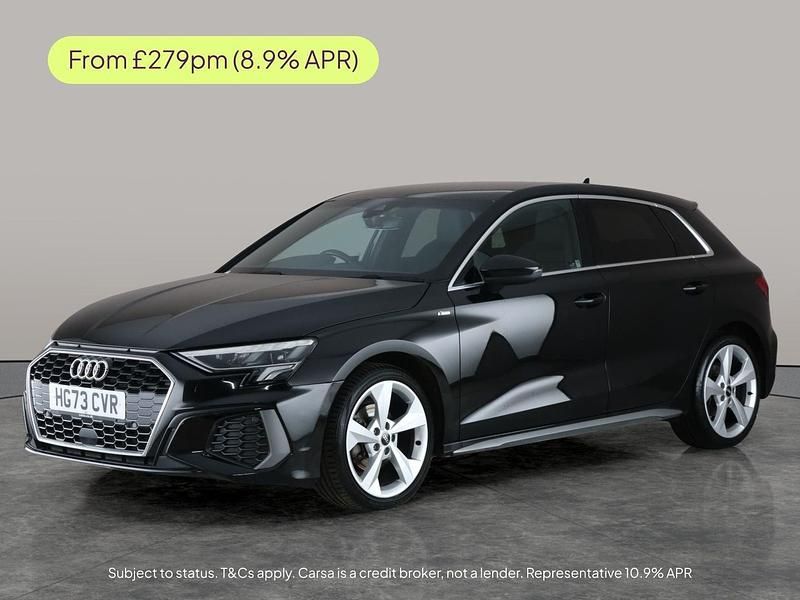 Black Used 2023 Audi A3 S-Line Sedan | £21,798 (Good price) - Image 1/3