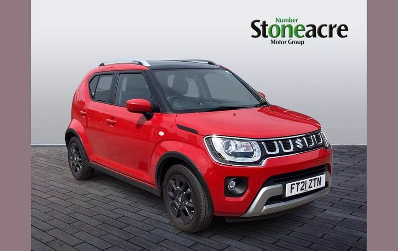 Red Used 2021 Suzuki Ignis SZ-T Hatchback | £11,495 (Good price) - Image 1/4