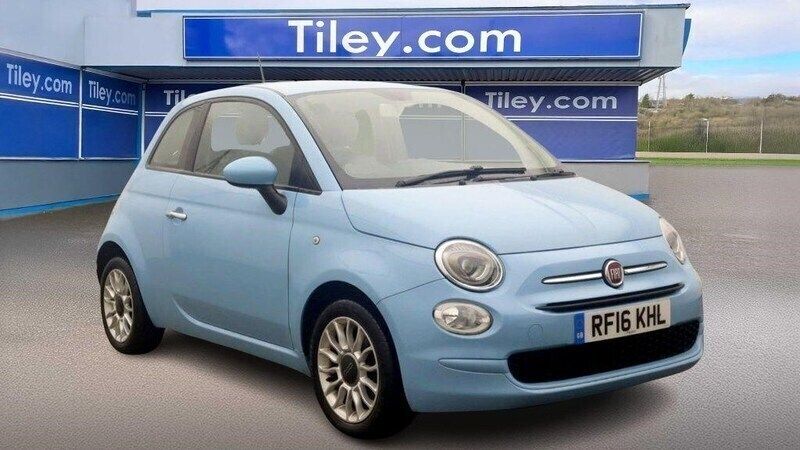 Blue Used 2016 Fiat 500 Pop Star Hatchback | £5,490 (Fair price) - Image 1/1