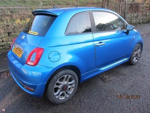 Used Fiat 500 S 69 HP (50 kW) 2016 Blue Hatchback