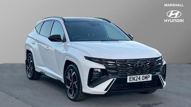 White Used 2024 Hyundai Tucson N Line SUV | £26,295 (Expensive) - Image 1/4