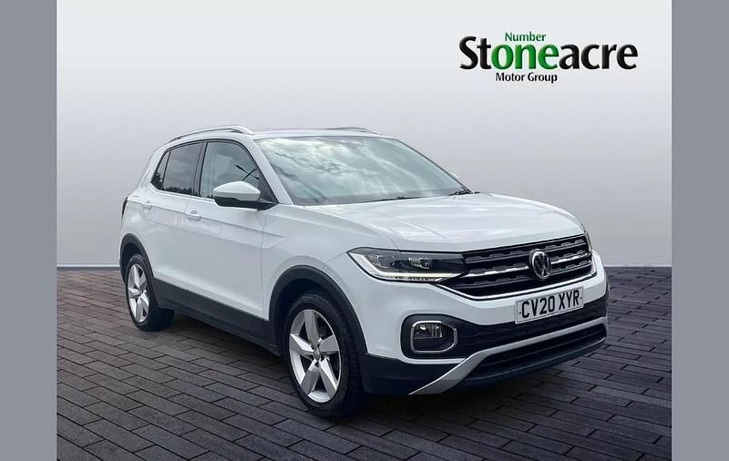 White Used 2020 VW T-Cross SEL SUV | £13,995 (Fair price) - Image 1/4