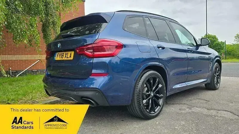 Used BMW X3 M Sport 360 HP (264 kW) 2018 Blue SUV