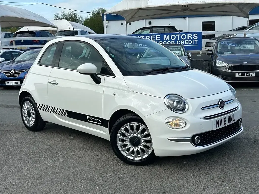 Used Fiat 500 Lounge 69 HP (50 kW) 2018 White Hatchback