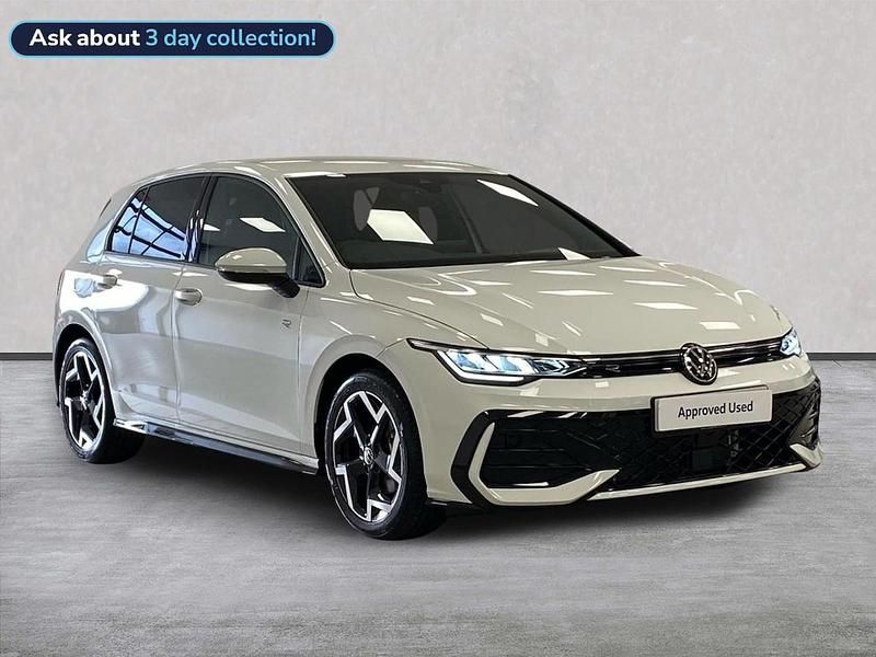 White New 2025 VW Golf VIII R-line Hatchback | £32,247 (Fair price) - Image 1/4