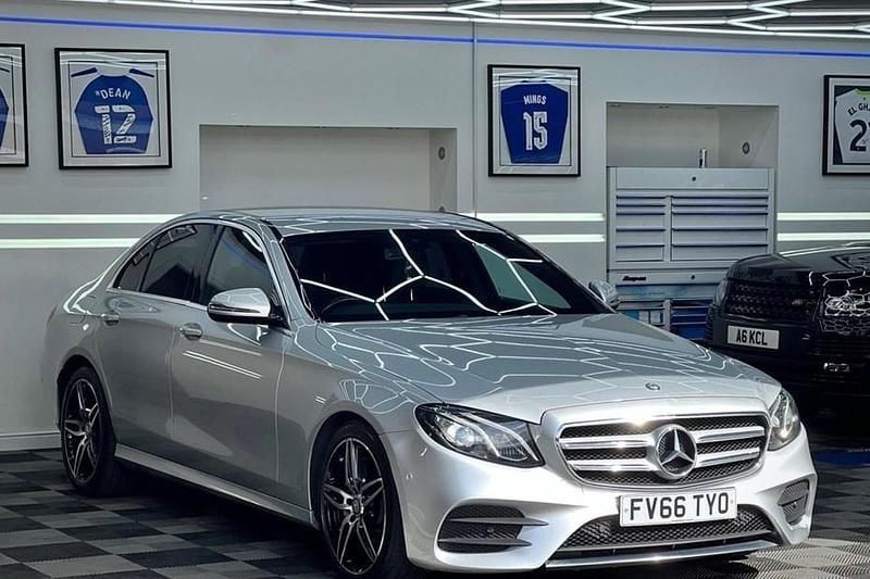Silver Used 2017 Mercedes E220 AMG line Sedan | £12,695 (Good price) - Image 1/1