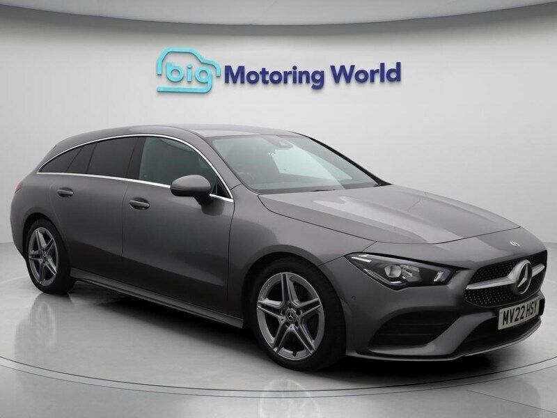 Grey Used 2022 Mercedes CLA200 Shooting Brake AMG line Estate | £19,600 (Good price) - Image 1/4