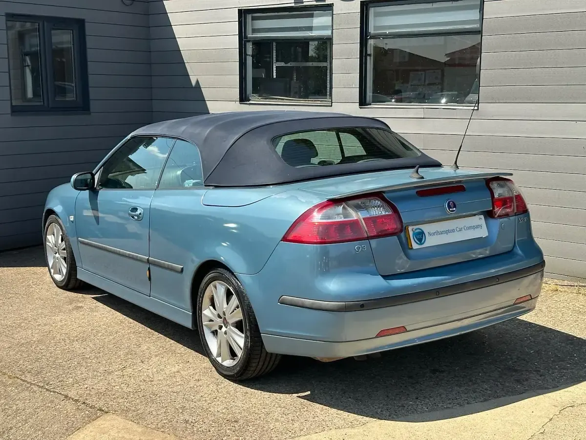Used Saab 9-3 Anniversary 150 HP (110 kW) 2007 Blue Cabriolet