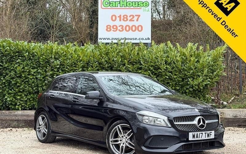 Used Mercedes A200 AMG line 136 HP (100 kW) 2017 Black Hatchback