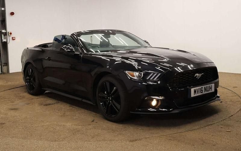 Used Ford Mustang Convertible 317 HP (233 kW) 2016 Black Cabriolet
