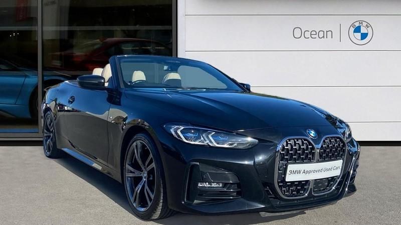 Black Used 2021 BMW 420 M Sport Cabriolet | £29,900 (Expensive) - Image 1/4