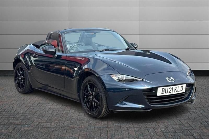 Deep crystal blue Used 2021 Mazda MX5 Cabriolet | £13,990 (Fair price) - Image 1/4