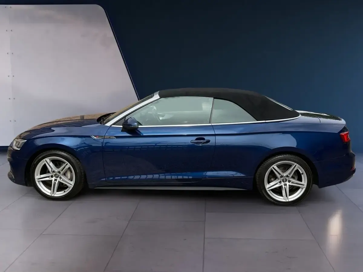 Used Audi A5 Cabriolet S-Line 190 HP (139 kW) 2017 Blue Cabriolet