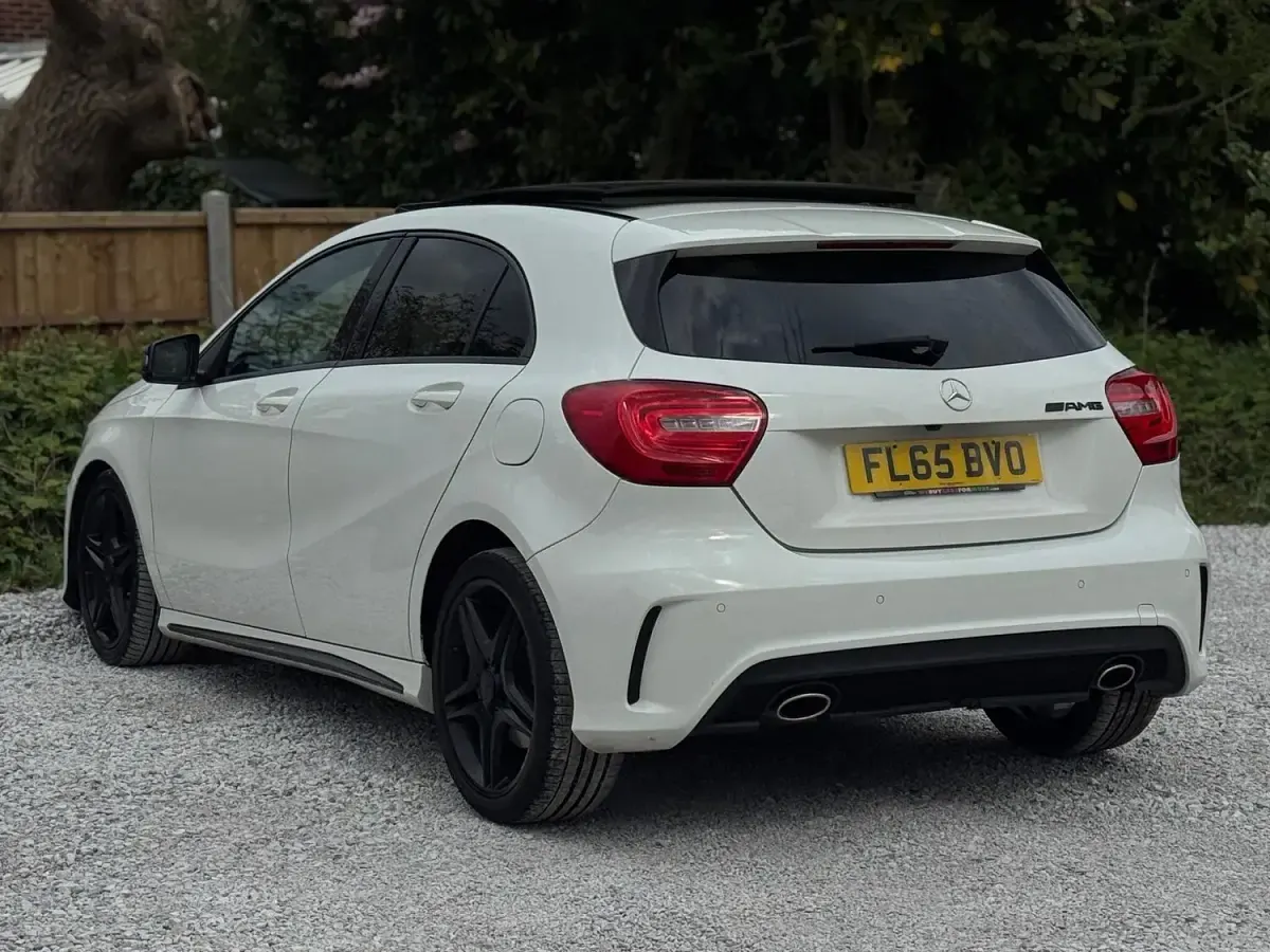 Used Mercedes A220 AMG 170 HP (125 kW) 2015 White Hatchback